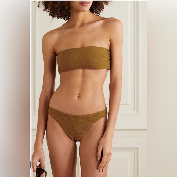 Mara Hoffman Abigail Bikini top - size M - Olive - Picture 1 of 8